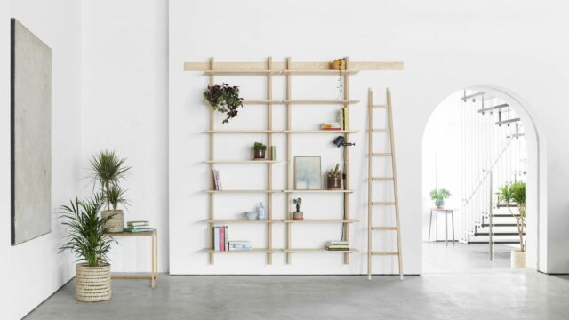 Hanging Shelves by James Smudge Furniture Studio