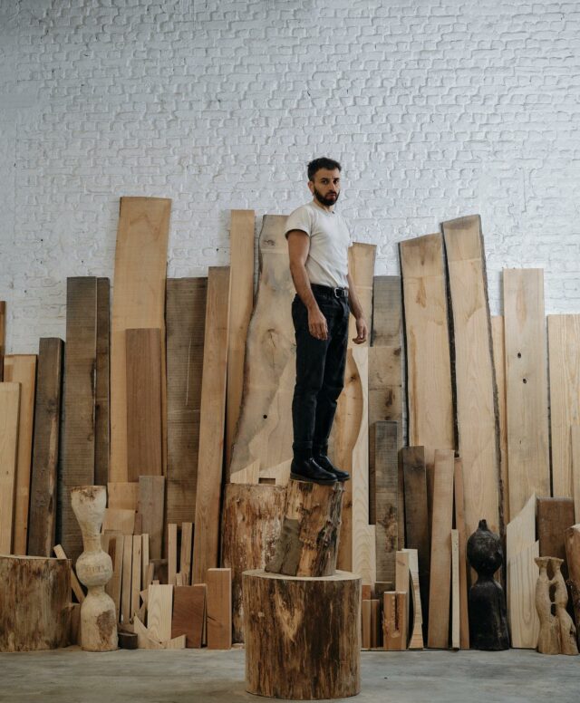 Breno Caetano aka uta studio in his studio