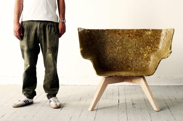 Artichair (Made Of Artichoke Pulp) by Spyros Kizis